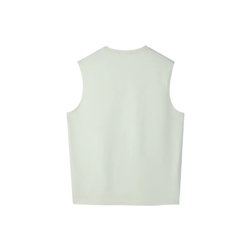 HLA Tank Tops Men's Light Green Pattern 08-1