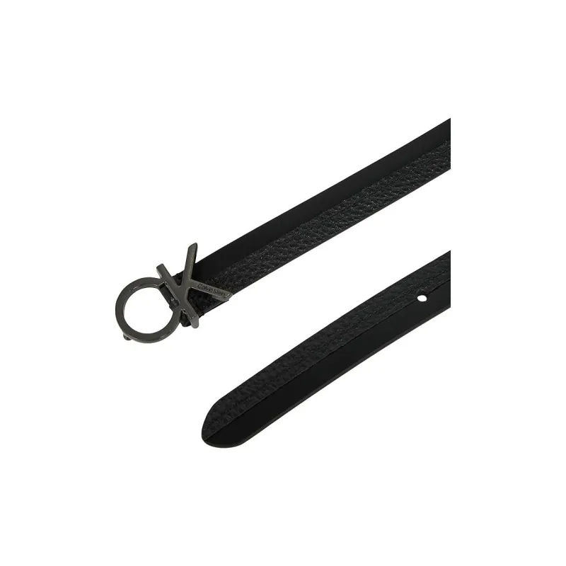 Calvin Klein Re lo Logo buckle Leather Belt-4