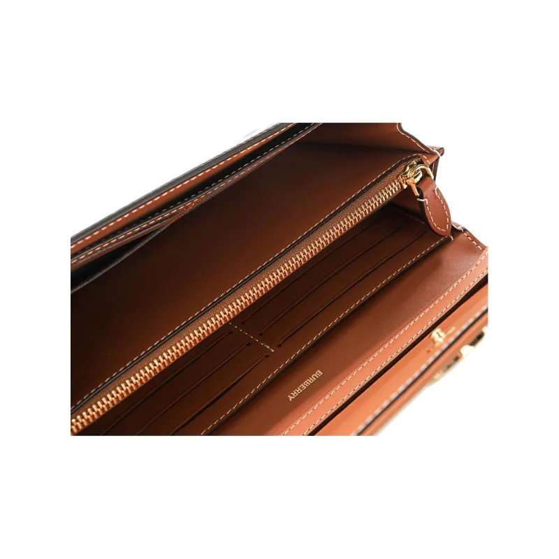 Burberry Polyurethane Crossbody Bag Shoulder Bag Regular Women's Gold-8