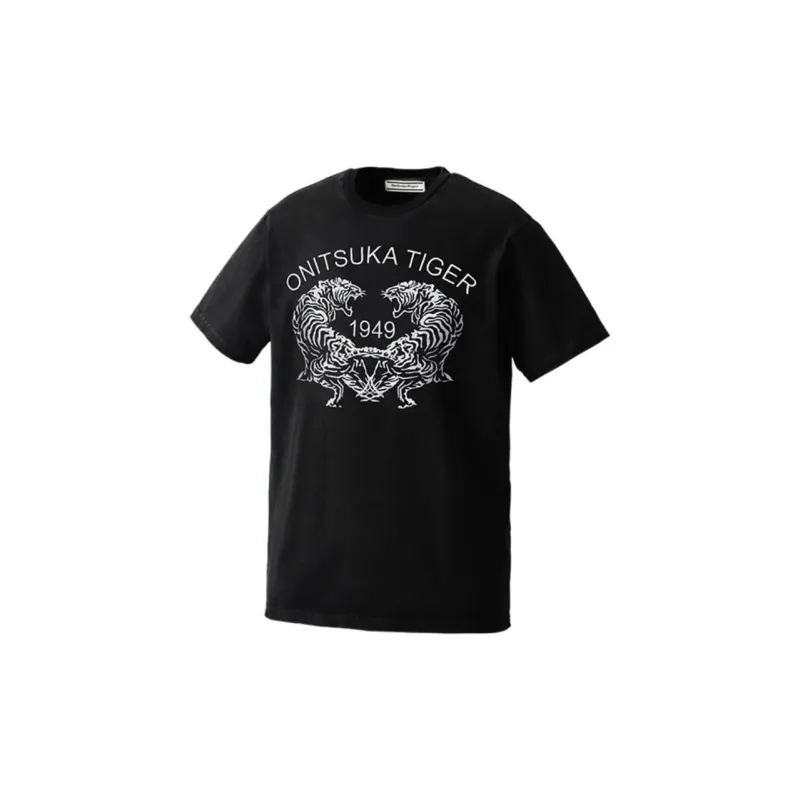 Onitsuka Tiger T Shirt Unisex Black-2