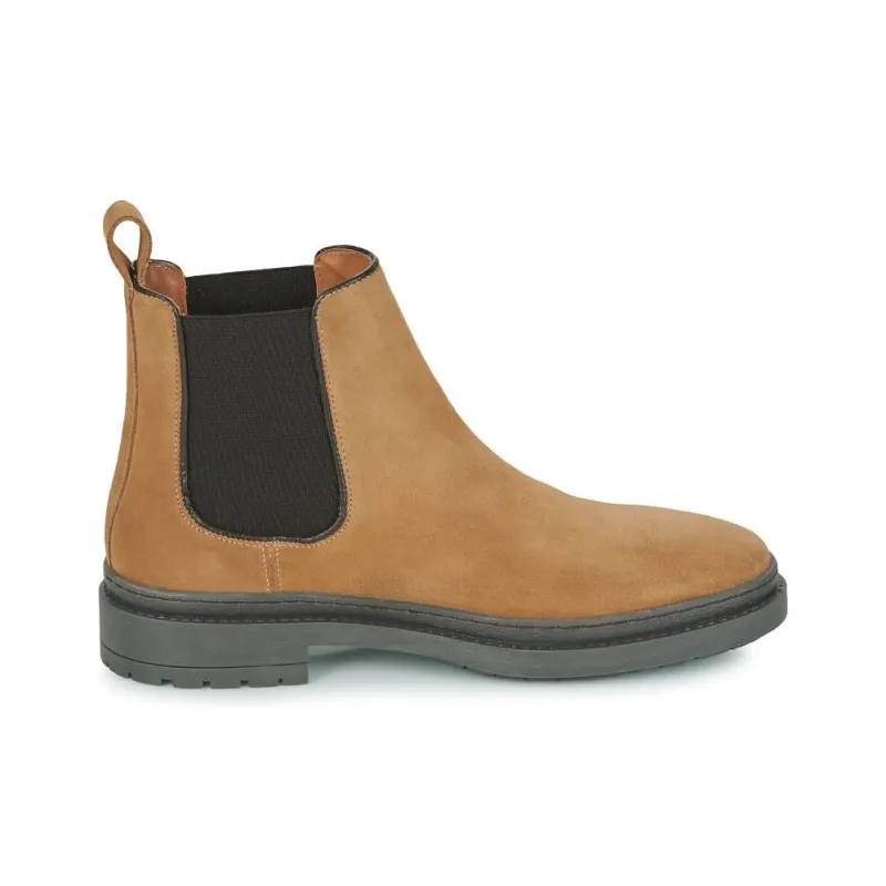 PELLET JUNE Short Chelsea Boots 4cm Men's Beige-1
