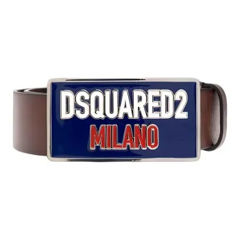 DSQUARED 2 Logo Plaque Buckle Belt