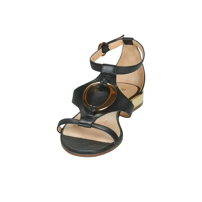 JB MARTIN BOCCIA Strap Sandals 2cm Women's Black-4