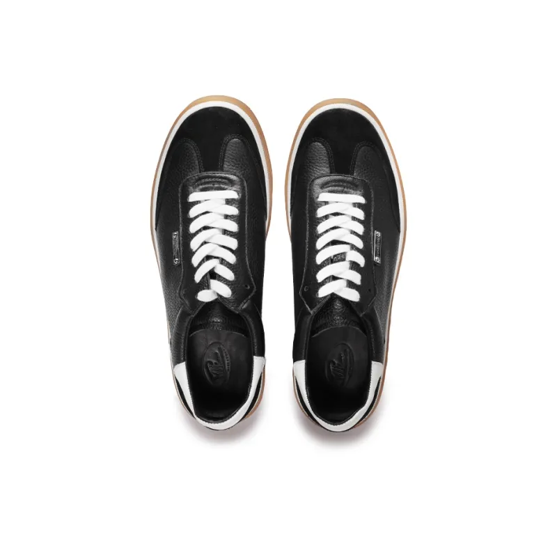Viplander German Army Trainers Wear-resistant And Lightweight Low-Top Skateboard Shoes Men's Black-2