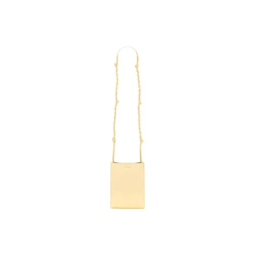 JIL SANDER Tangle Leather Shoulder Bag Trumpets Women's Yellow