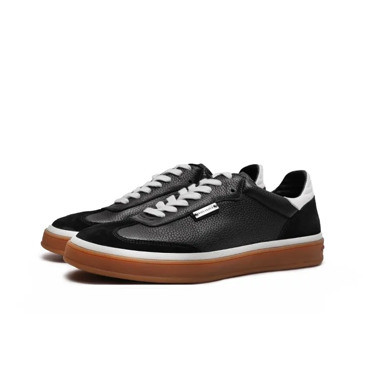 Viplander German Army Trainers Wear-resistant And Lightweight Low-Top Skateboard Shoes Men's Black-1
