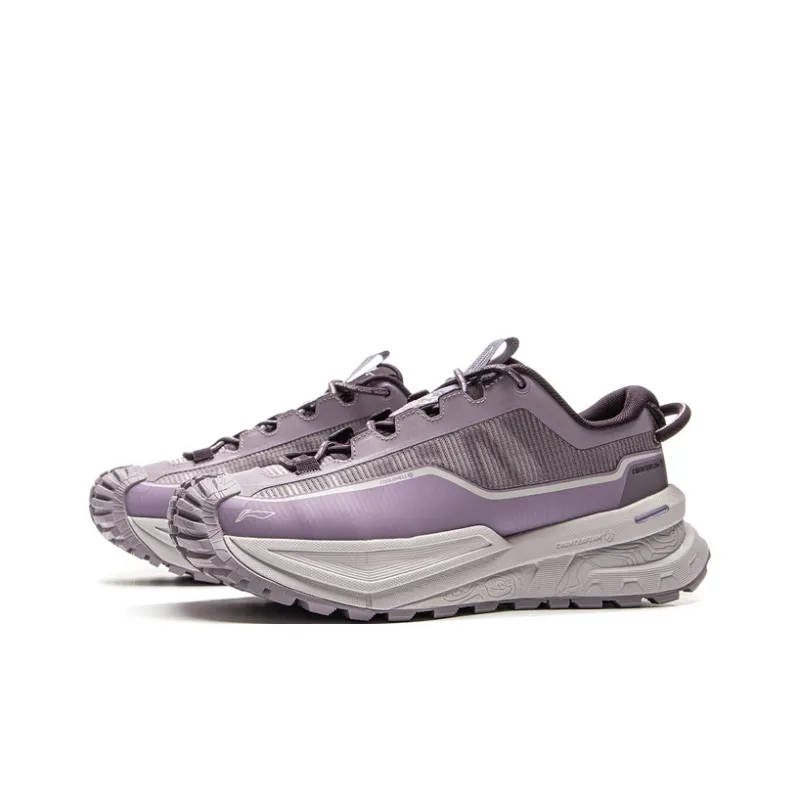 LiNing CF Su Xingchuan Low-Top Outdoor Trekking Shoes Unisex Purple-2