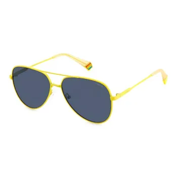 Polaroid Aviator Sunglasses Men's Yellow