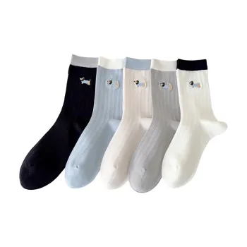 Cotton Gene Mid Calf Socks Women's Combo Set