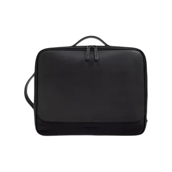 EMPORIO ARMANI Canvas Backpack Men's Black