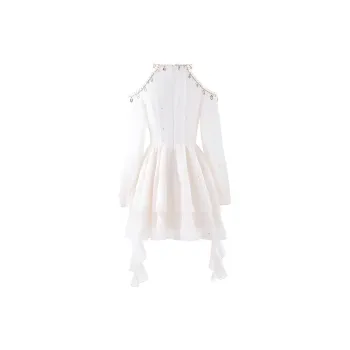 Oudifu Long Sleeved Dresses Women's Image Color