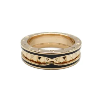 BVLGARI 2010s 8K Rose Gold B zero1 Ring
