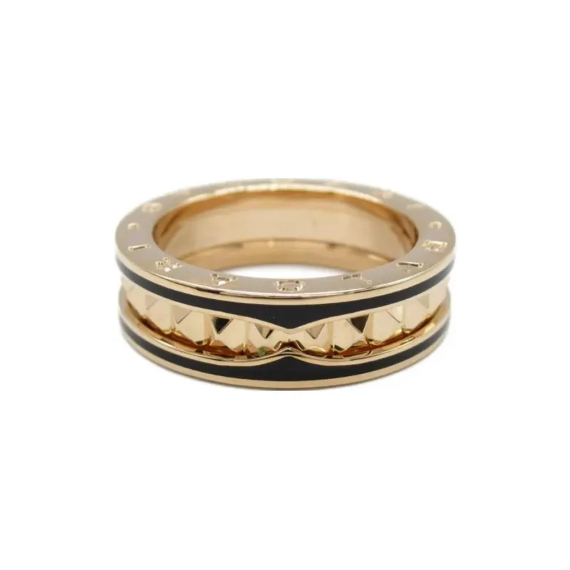 BVLGARI 2010s 8K Rose Gold B zero1 Ring-0
