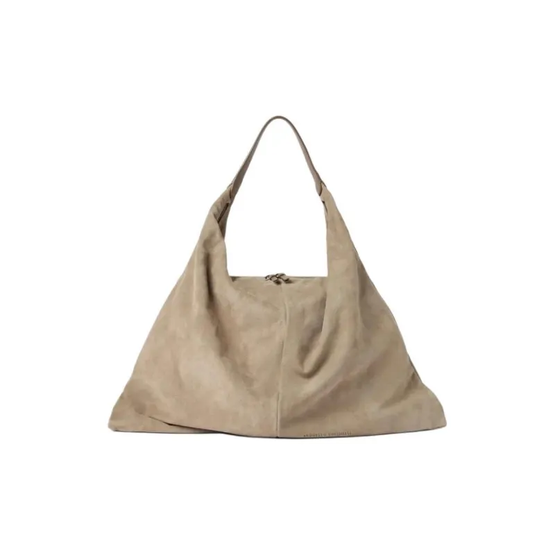 Brunello Cucinelli Logo Embossed Shoulder Bag-0