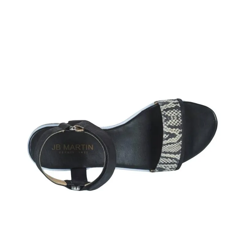 JB MARTIN Imani Strap Sandals 4.5cm Women's Black-5