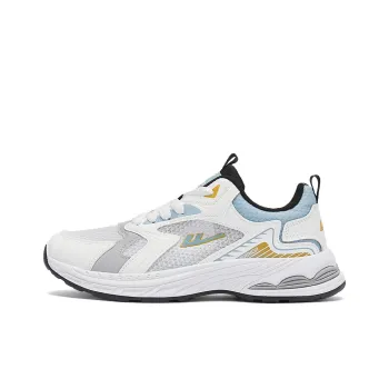 Warrior Anti-Slip And Wear-Resistant Breathable Low-Top Casual Shoes Men's Beige Light Blue