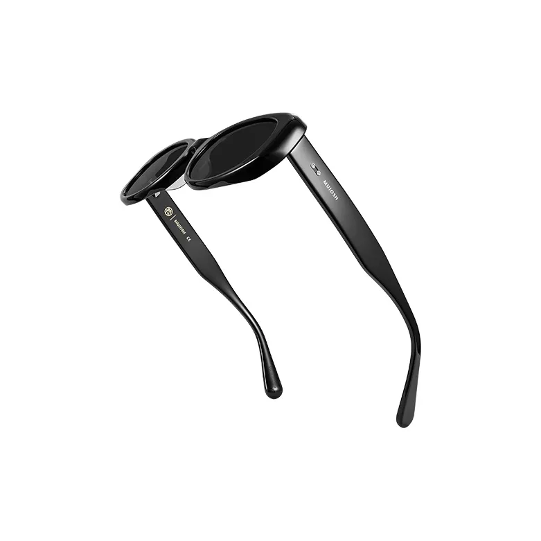 MUJOSH Plate Frame Oval Retro Trendy Sun Protection Sunglasses With UV Protection And Polarized Lenses Unisex-4