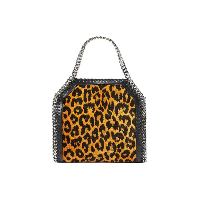 Stella McCartney Falabella Rayon Tote Bag Shopping Bag Shoulder Bag Handbag Mini Women's Leopard Print Print-2