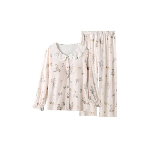 ALPLUME Pajama Set Women's Birdsong And Floral Aroma
