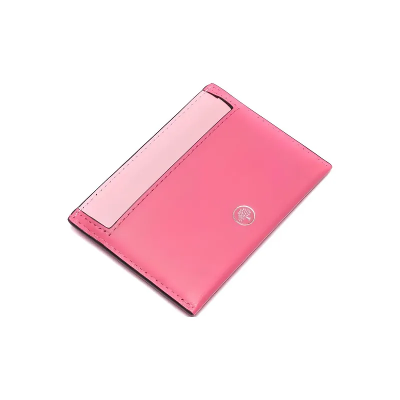 Mulberry Calfskin Card Holder Women's Geranium Pink-3