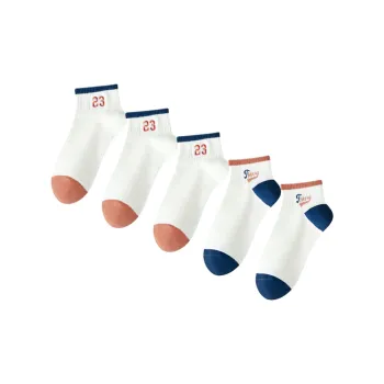 Cotton Gene Ankle Socks Men's 5 Pack