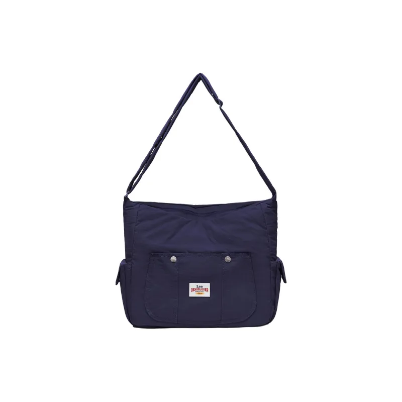 Lee Fabric Cloud Bag, Shoulder Bag Large Size Women's Navy Blue/Ecru/Ginger Yellow-0