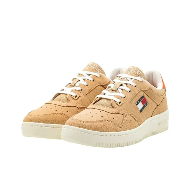 Tommy Hilfiger Low-Top Skateboard Shoes Men's Orange Yellow White-1