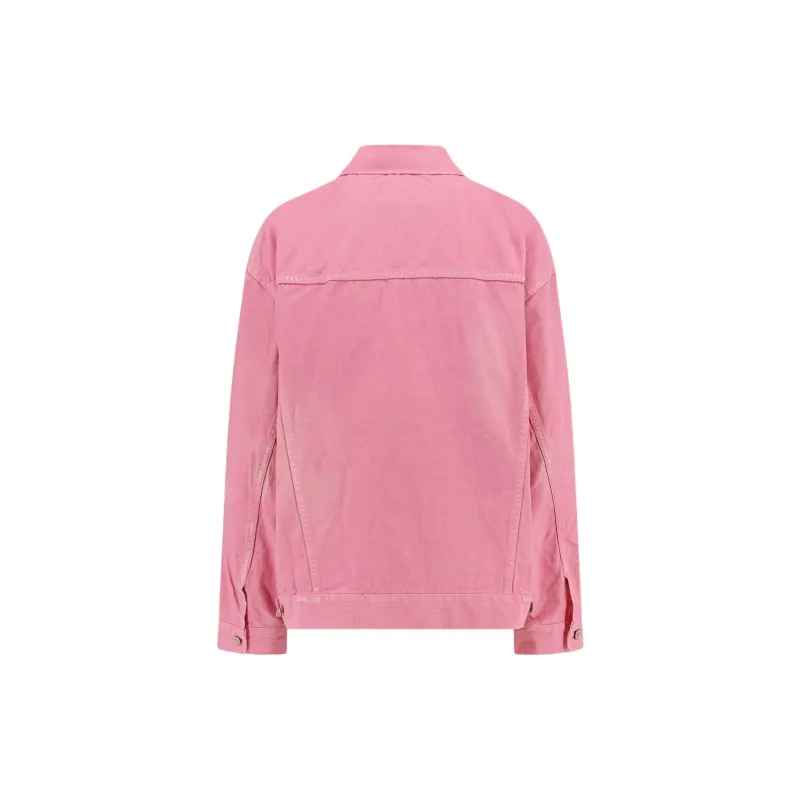 Balenciaga Logo Embroidered Distressed Denim Jacket-1