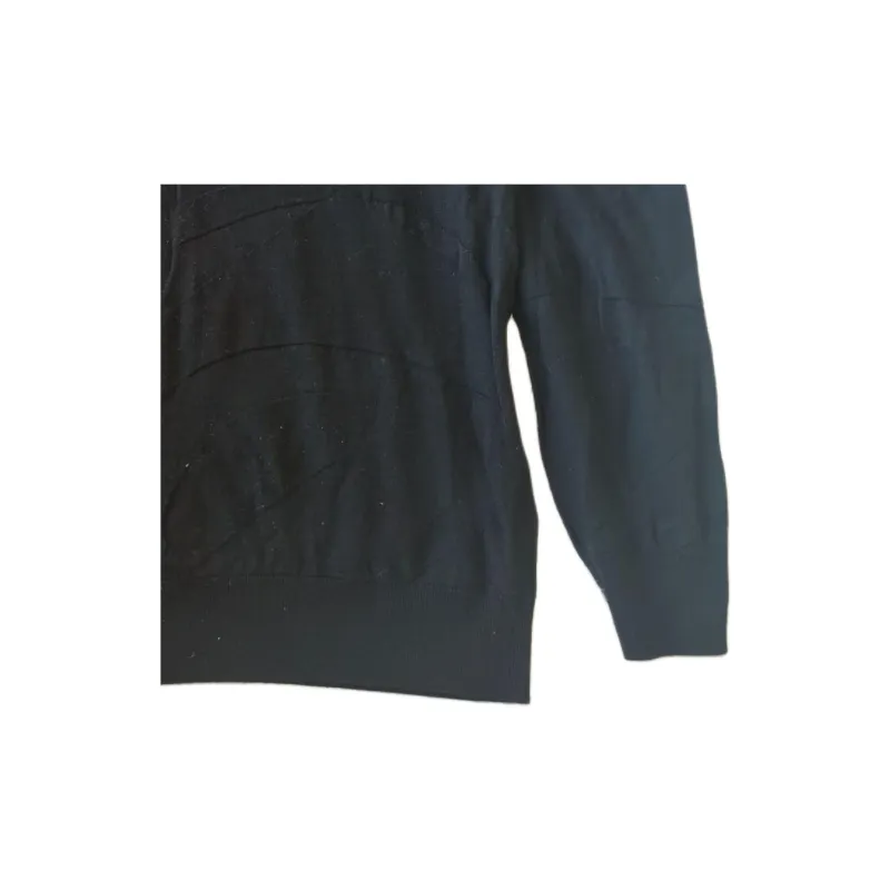 HERMES Cashmere Sweater Men's Black-4