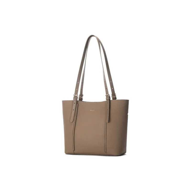 RED DRAGONFLY Top Grain Cow Leather Tote Bag, Shopping Bag, Handbag, Shoulder Bag Tubas Women's Black/Khaki/Brown-1