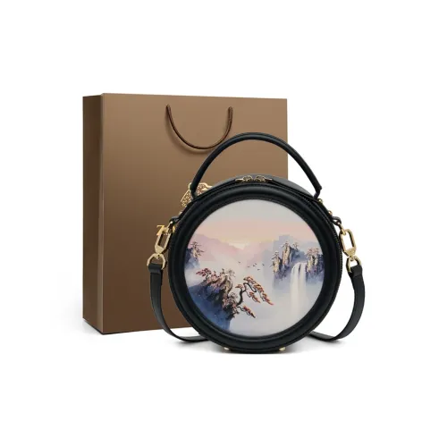 ZOOLER Cow Leather One chain-link Crossbody Handbag Trumpets Women's Elegant White/Han Dynasty Black