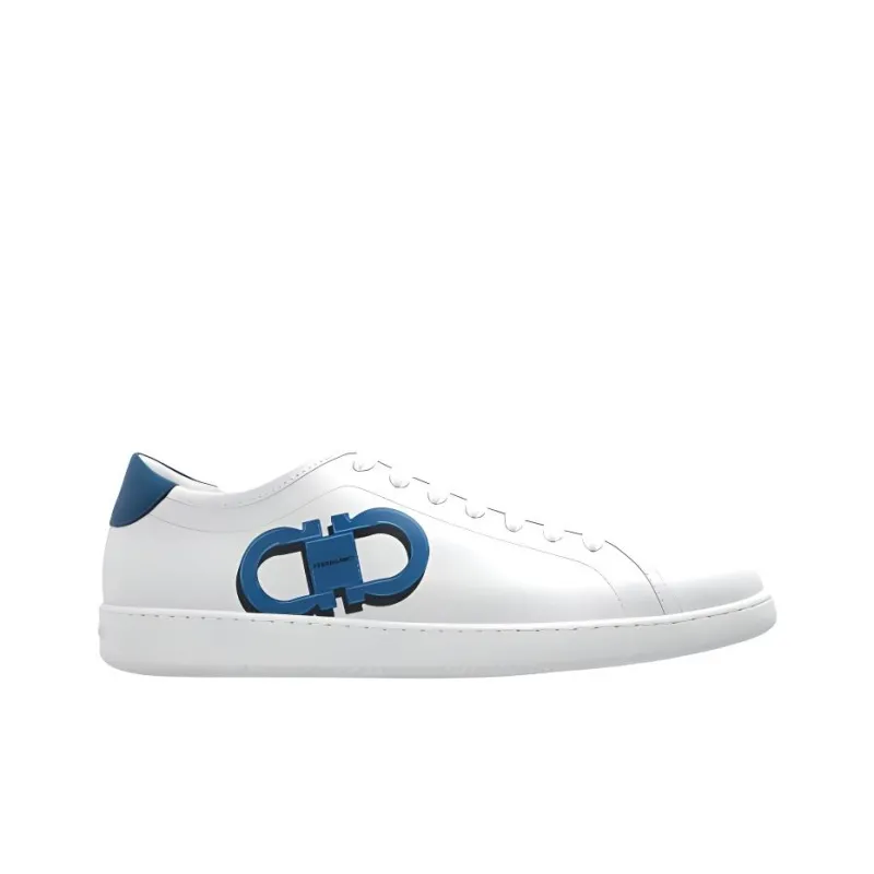 FERRAGAMO Brandy1 Low Top Casual Shoes Men's White-1