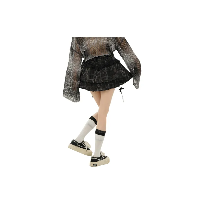 7 SEVFUN Casual Short Skirts Women's Black-2