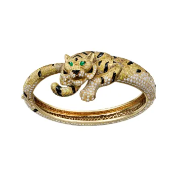 CARTIER 18K Gold Bangles Unisex Gold