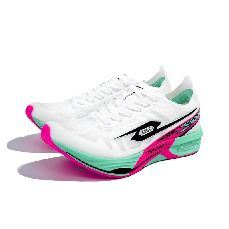 TANSHEZHE Black Horse 4.0 Running Shoes Unisex Low Top White-2
