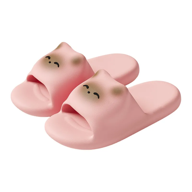 JINGEYU Cartoon Cat Slippers Home Indoor Soft Sole Squashy And Bouncy Feeling Slippers Slip Resistant Eva Slippers-8