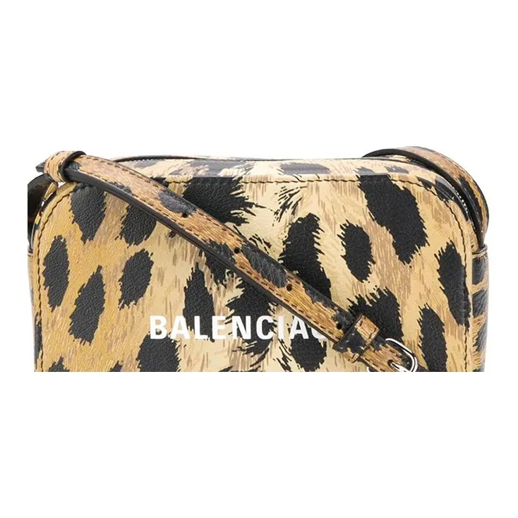 Balenciaga Cow Leather Camera Bag Shoulder Bag Crossbody Bag Regular Women's Black Yellow Multicolor-4
