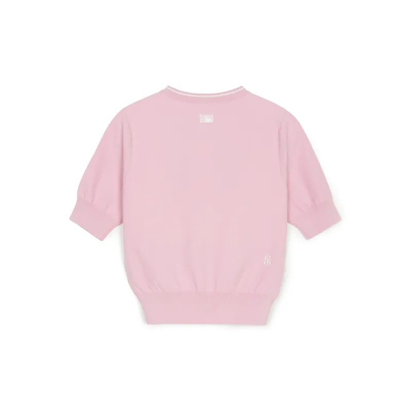 MLB New York Yankees Sweatshirt Women's Pink-1