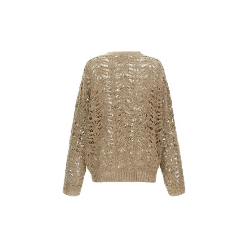Brunello Cucinelli Sequin Embellished Crewneck Jumper-1