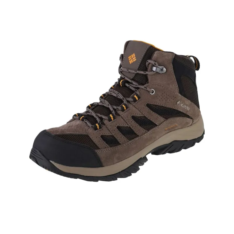 Columbia Crestwood Anti-Slip Wear-Resistant Mid-Top Trekking Shoes Men's Brown-0