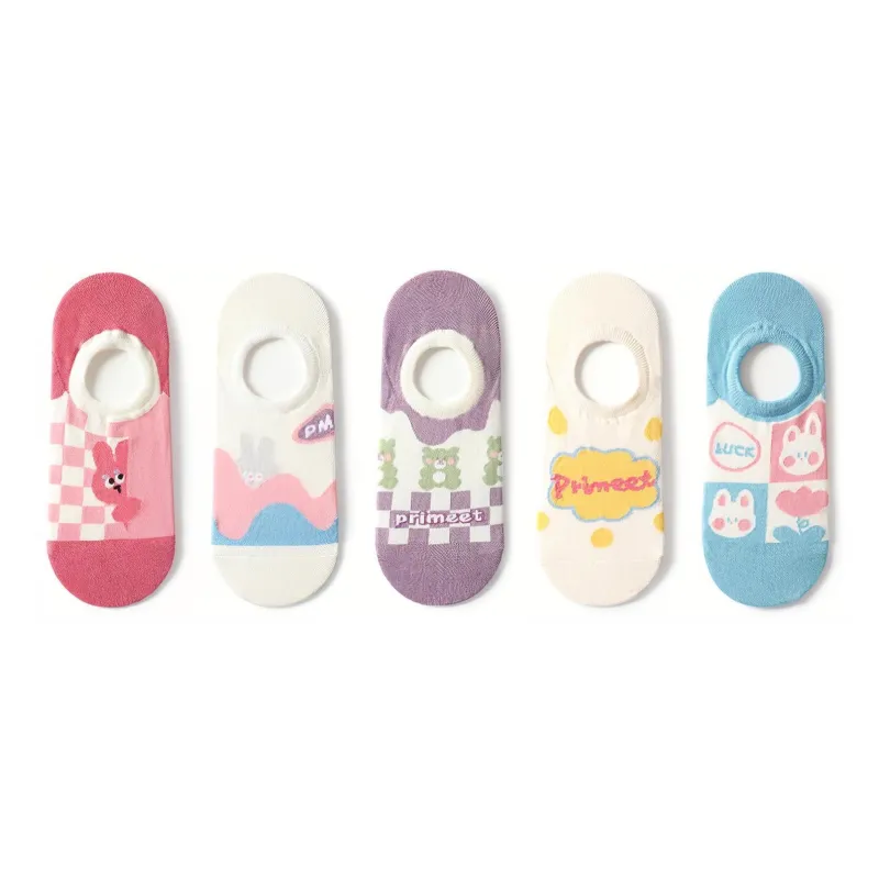 Primeet Ankle Socks Women's 5 Pack-9