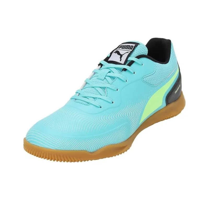 PUMA Truco 3 IC/IN Indoor Anti-Slip Wear-Resistant Soccer Shoes Men's Sky Blue-2
