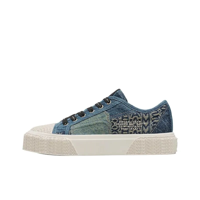 MARC JACOBS Low Top Canvas Shoes Women's Blue-0