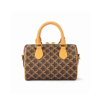 AQUASCUTUM PVC Pillow Bag With Shoulder Strap Handbag Regular Women's Brown