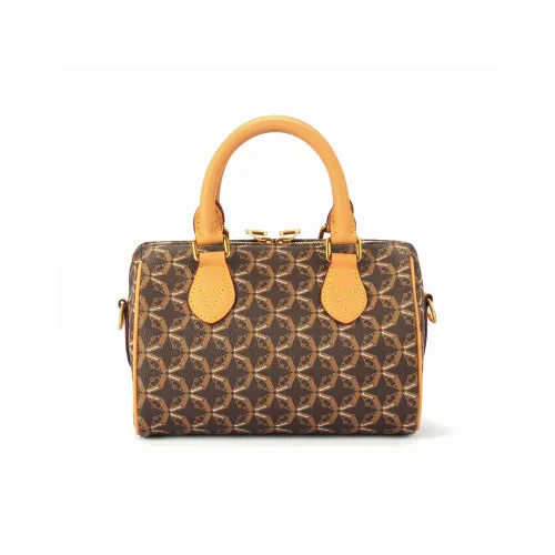 AQUASCUTUM PVC Pillow Bag With Shoulder Strap Handbag Regular Women's Brown