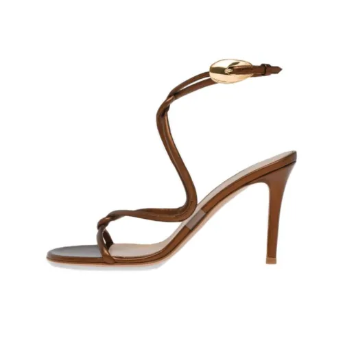 GIANVITO ROSSI Mamba Strap Sandals 8.5cm Women's Brown