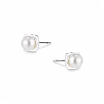 Love Pearl Stud Earrings Women's