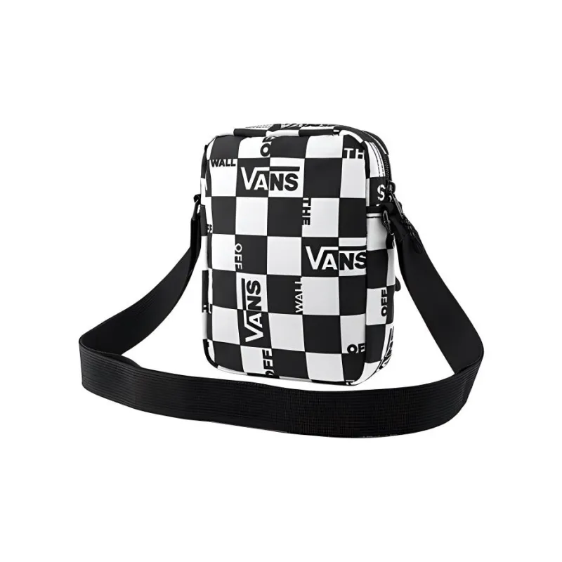 Vans Canvas Shoulder Bag Unisex Black & White-5