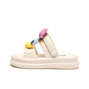 Disney x Hotwind Mickey Family Series Beach Sandals Women's Beige