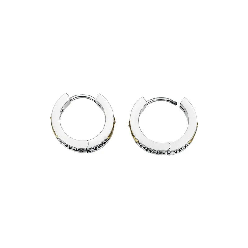 MYSH 925 Sterling Silver Earrings Men's-8